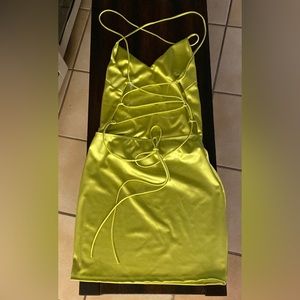 Cute strappy lime green mini dress